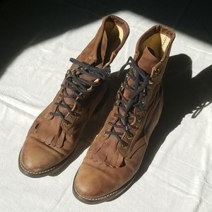 Vintage Lace Up Boots